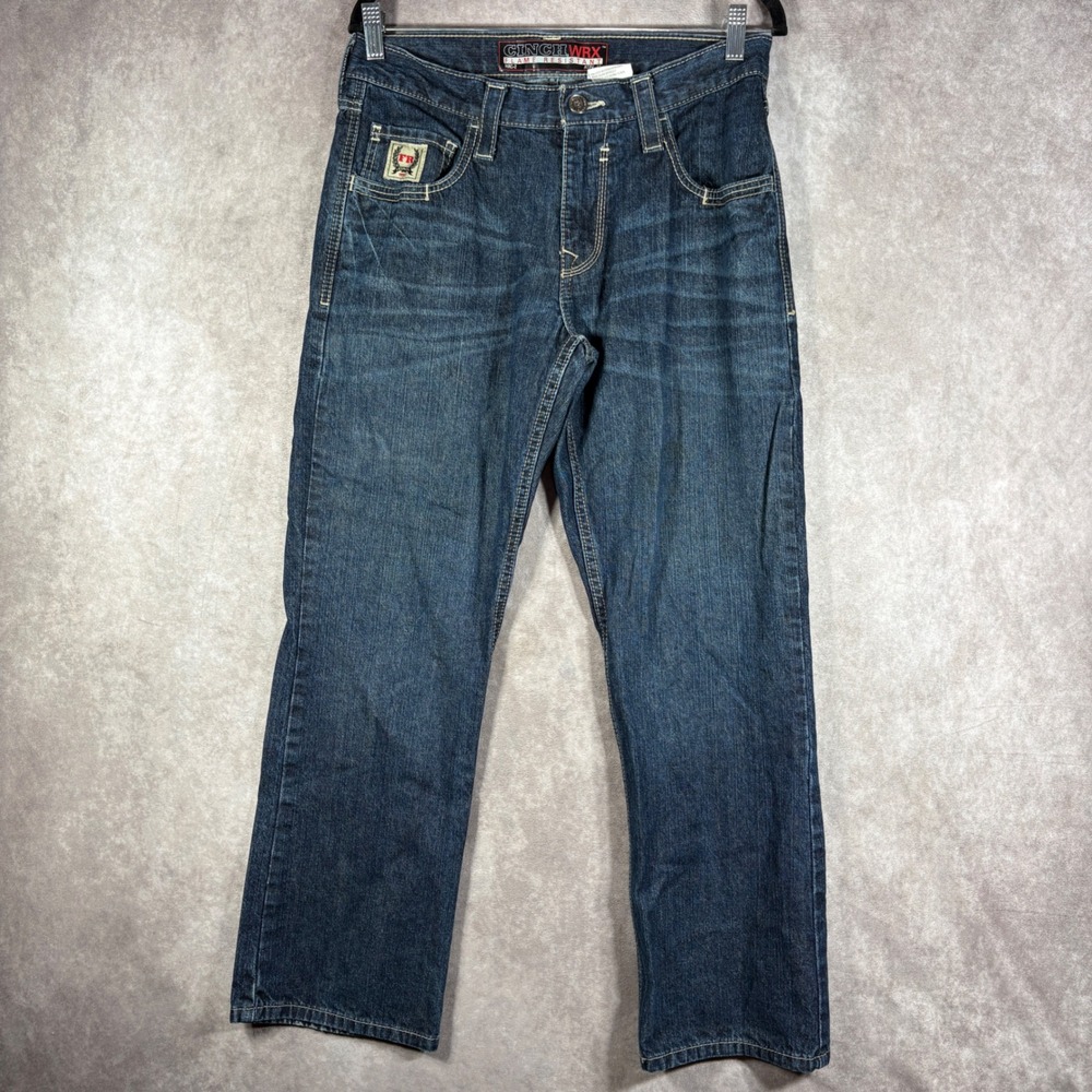 Cinch WRX FR Jeans Men 31x30 Blue Carter Flame Resistant HRC-2 Workwear Outdoors